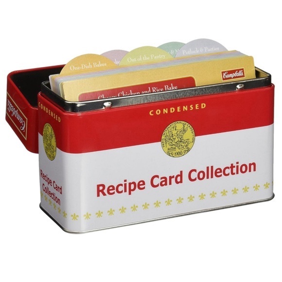 Campbells | Kitchen | New Campbells Metal Recipe Cards Collection Tin ...